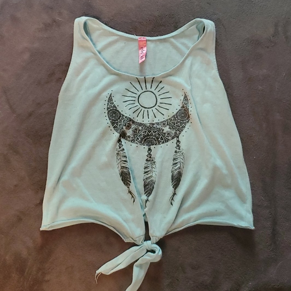 Baby Blue Boho Tank
